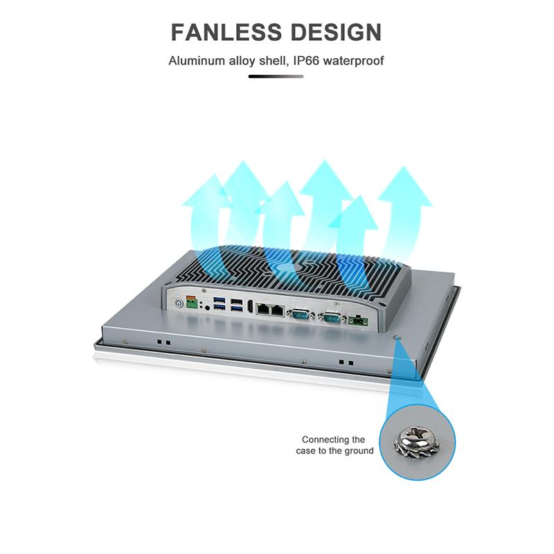 Panel PC industriel fanless 15 pouces XGA - écran tactile capacitif IP66 - EVI-15SAC_3