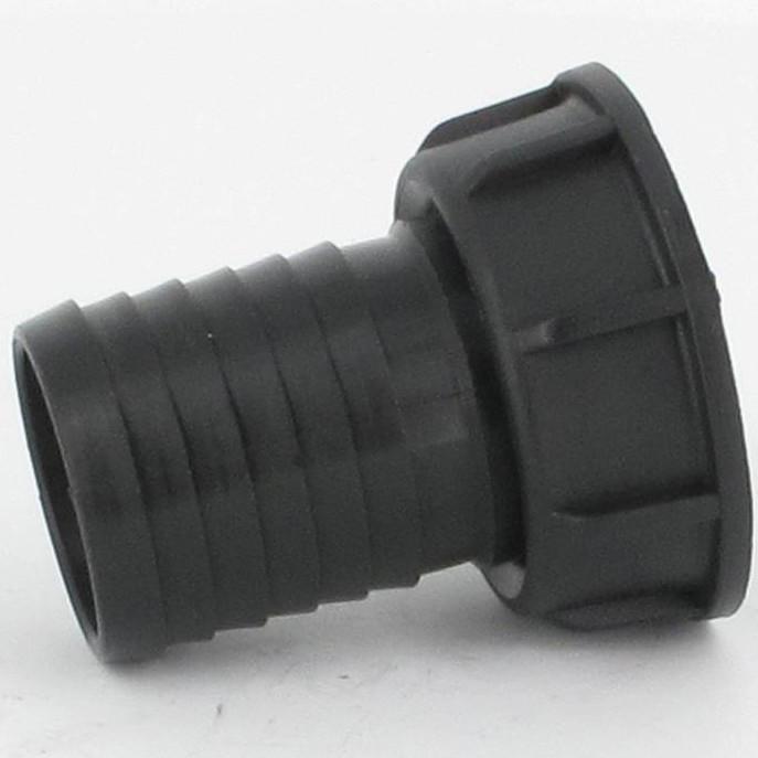 Raccord annelé - Droit - avec écrou - F 1