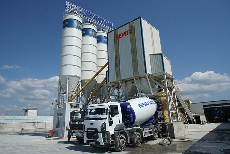 Turkuaz 130 centrale à béton - SEMIX - 130 m3/hr, stationnaire et haute performance_3
