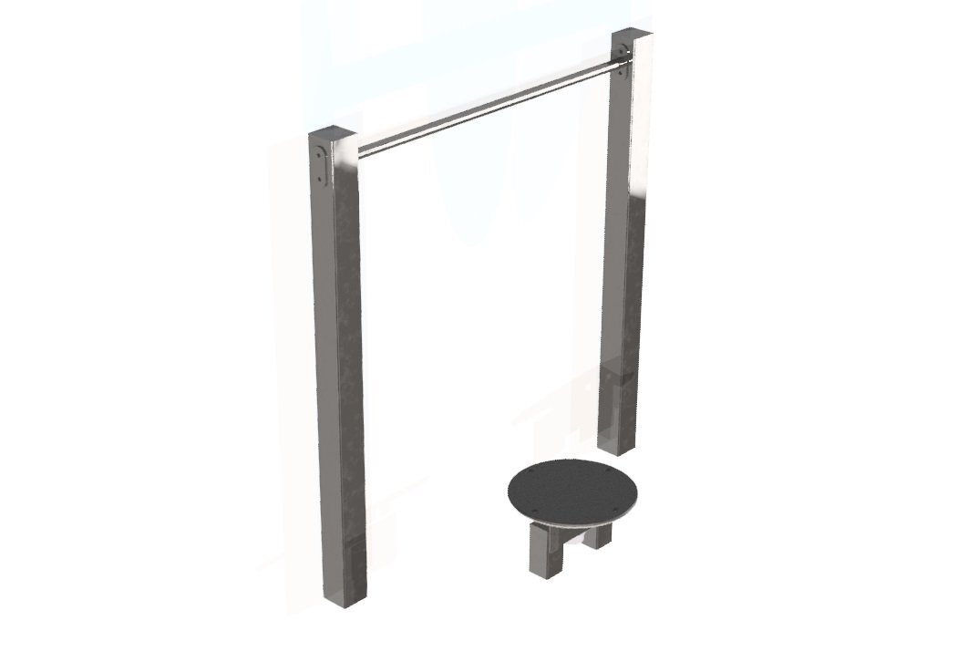 Kit complet plateau fitness en acier inoxydable – Vélo elliptique, vélo, twister, steps et panneau – Référence BTKF1_3