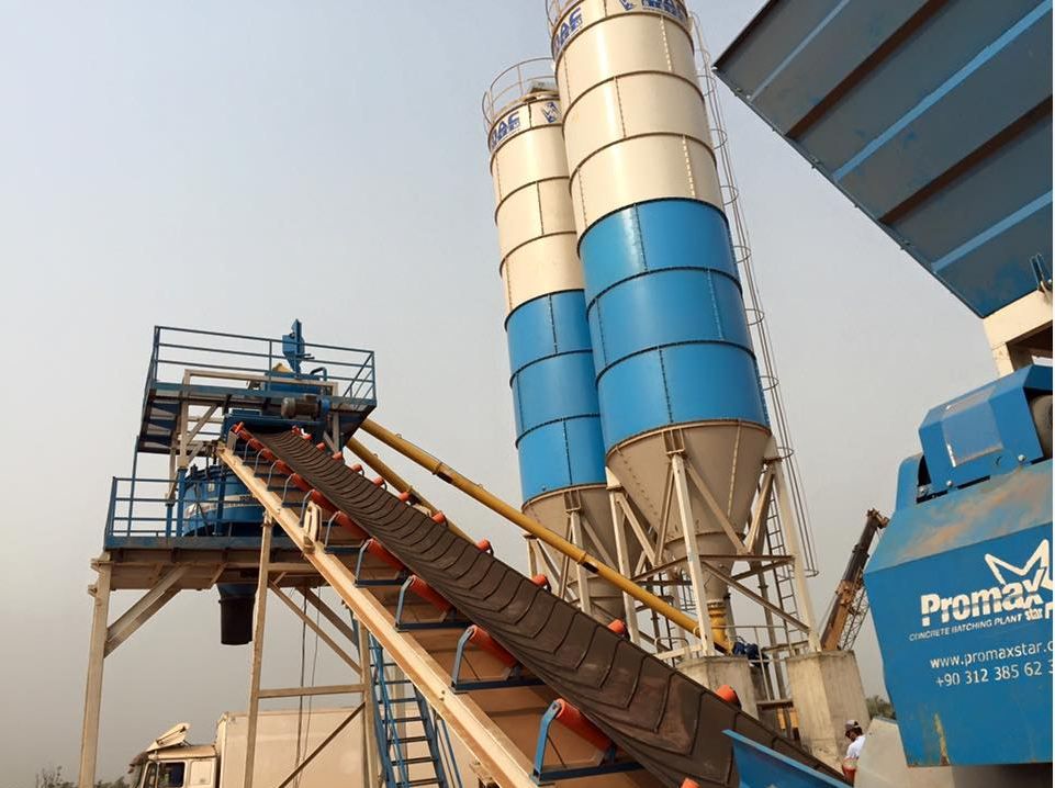 Promax C60 - Centrale à béton 60 m3/h avec mélangeur Panmikser et compresseur intégré_3
