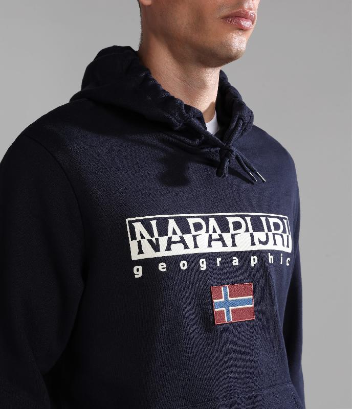 Sweat à capuche B-Ayas - Napapijri Geographic - 100% coton - Réf: NP0A4HLT_3