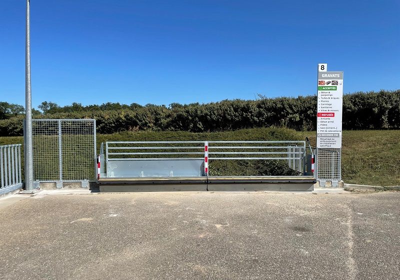 Sécurité anti-chute pour quais à gravats : gravagliss_3