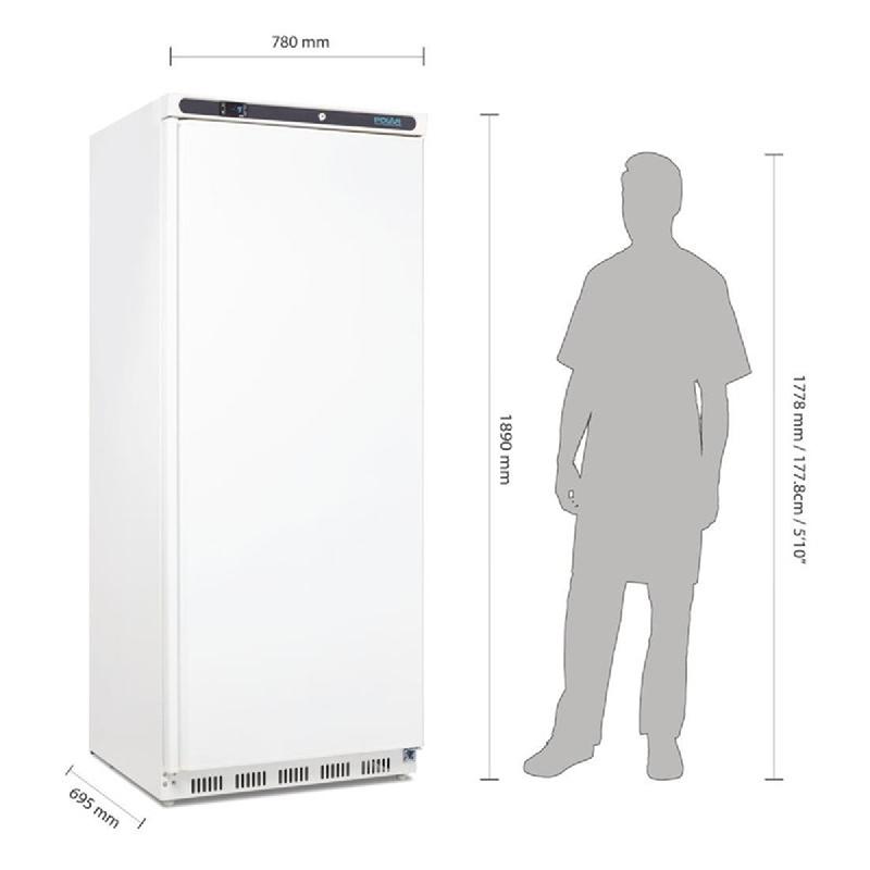 Armoire réfrigérée négative blanche - 1 porte - Série C - 600L | Polar - CD615_3