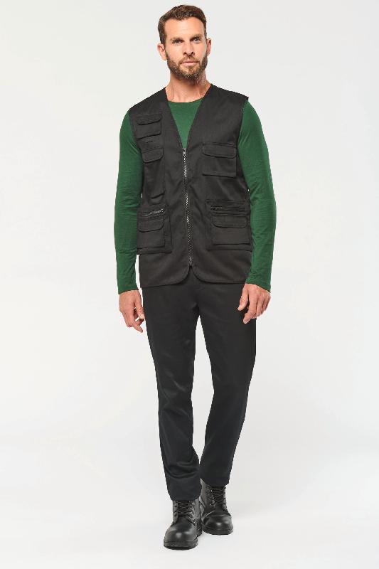 Gilet polycoton multipoches doublé unisexe - WK609 - Ultra fonctionnel et pratique_3