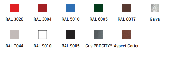 Arceau urbain renforcé peint sur zinc - ref 204236 - longueur 1000 à 2000 mm - acier galvanisé_3