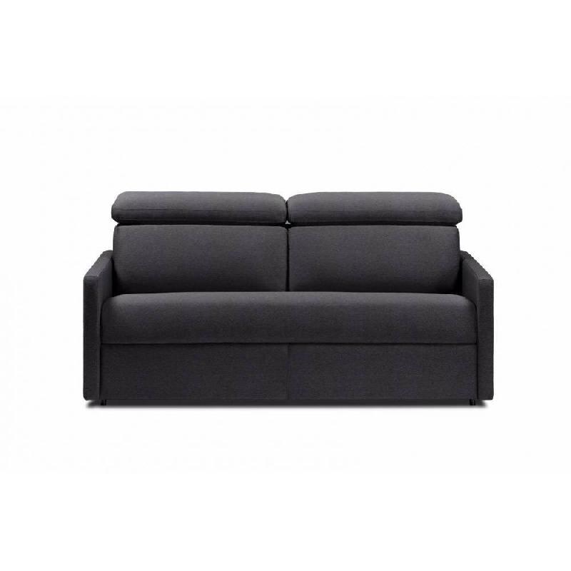 Canapé convertible LUXIA - Matelas 16 cm - Système Express - Sommier à lattes 120 cm - Microfibre graphite_3