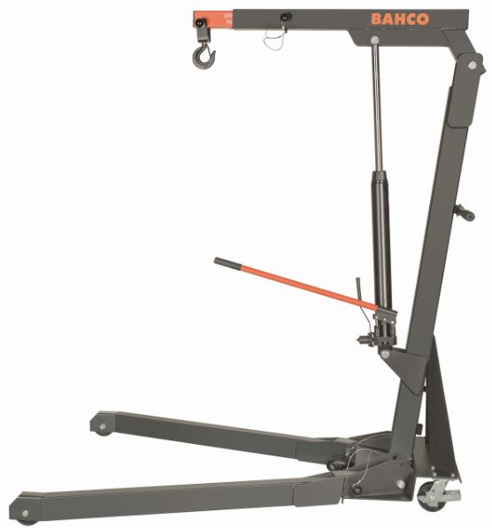 Grue d'atelier pliable 2 T Euro-palette - BH6FC2000 avec bras à 4 positions fixes, pieds repliables et système à double piston_3