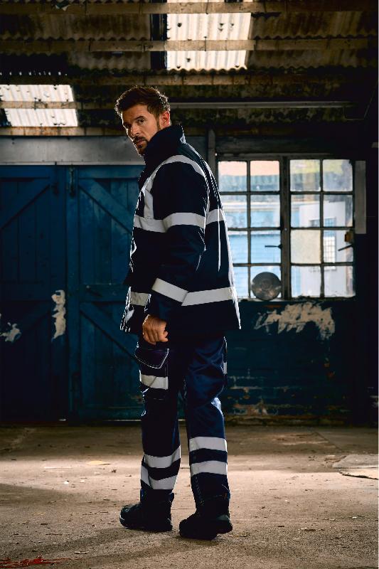 Veste de sécurité Yoko - Réf : YHVP301 - Imperméable, coupe-vent, avec capuche intégrée et poches multiples_3
