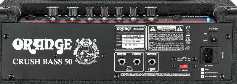 Amplificateur basse électrique - Orange Crush Bass 50 - 50W - Transistors - Black - Ref 95924_3