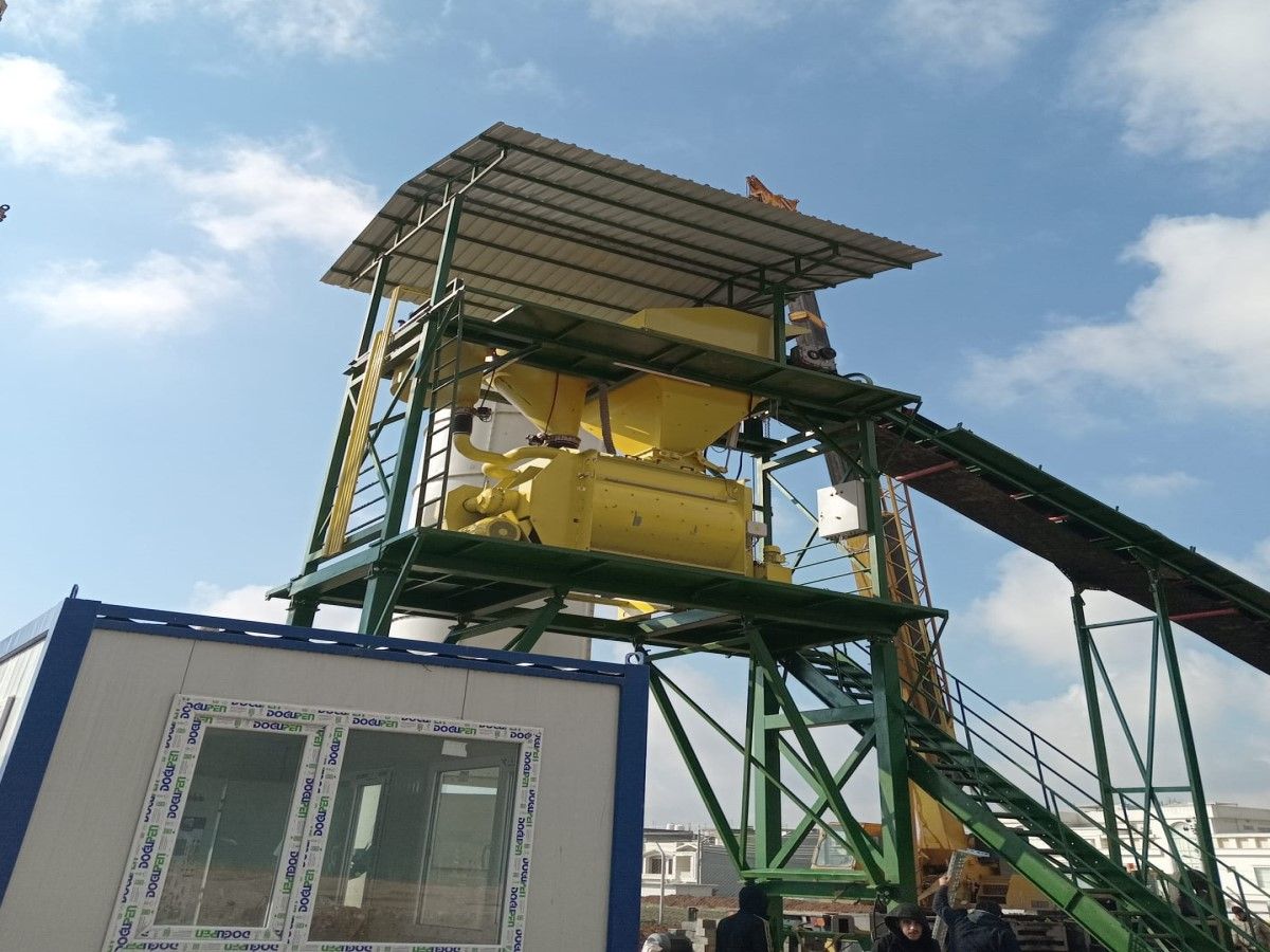 Centrale à béton fixe 120 m³ - Mélangeur Twin Shaft 3 000 L - Silo à ciment 120 tonnes_3