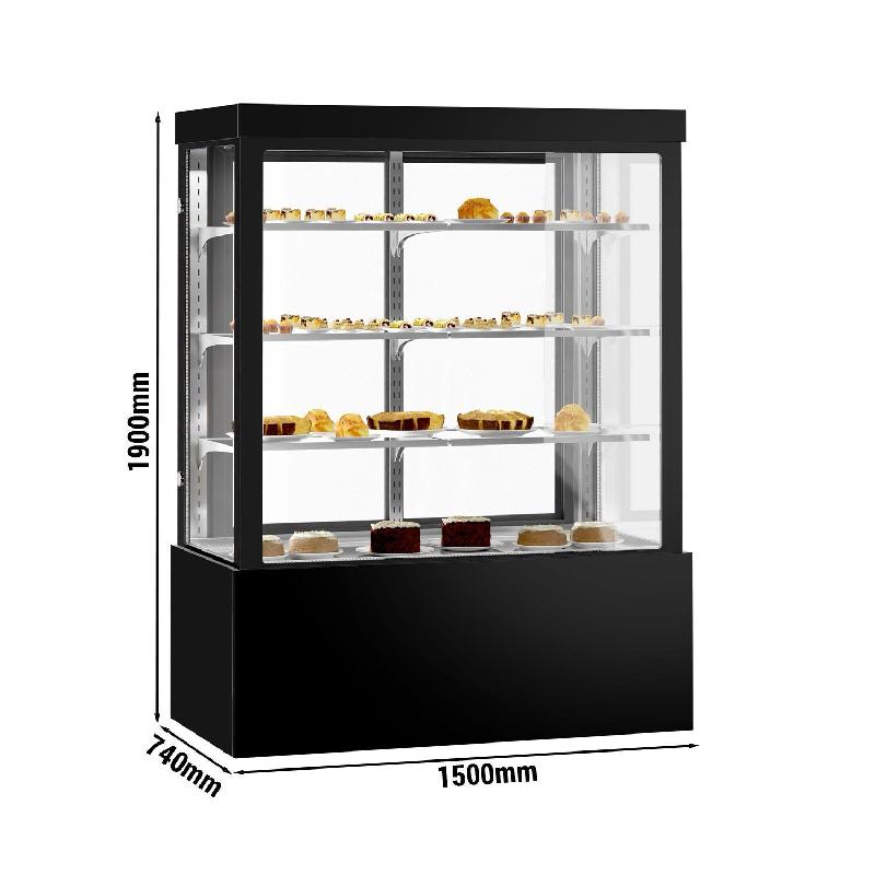 Vitrine réfrigérée 1500 mm - 1400L - double vitrage avec 3 étagères | KTG157W_3