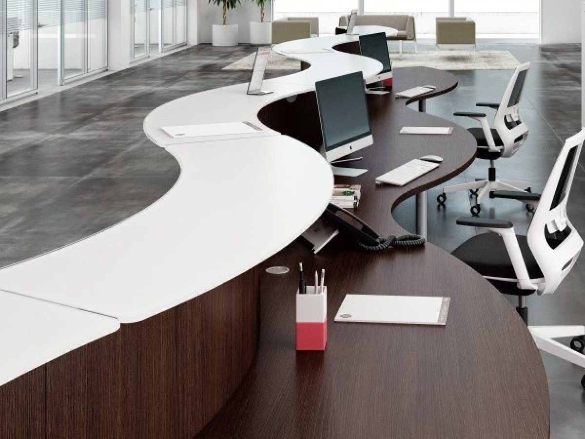 Banque d'accueil modulaire GLASS - Design moderne avec modules personnalisables et finitions variées_3