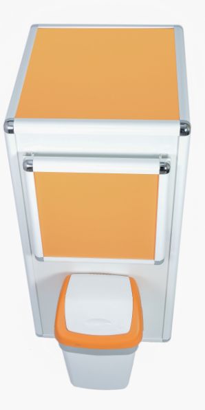 Chariot médical Carrydose KI CO - structure aluminium laqué - tiroirs 3L et 4,5L - table pliante et roues à frein_3