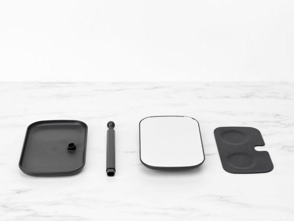 Miroir Brabantia ReNew avec Plateau de Rangement - Dark Grey - UGS280702_3