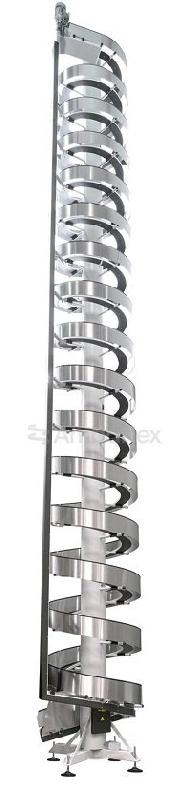 Transport vertical de caisses rigides avec le SpiralVeyor SVo