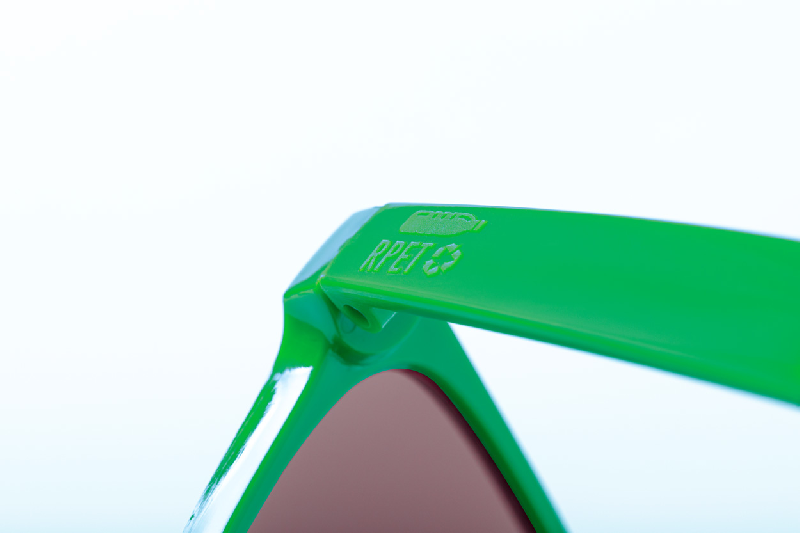 Lunettes de soleil en RPET - protection UV 400 - couleur verte - 25g_3