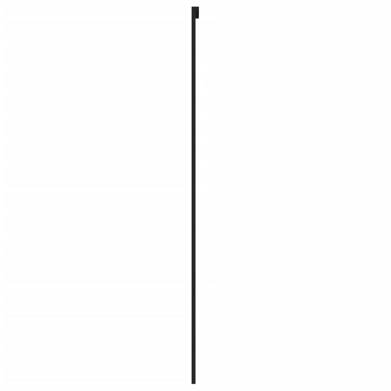 Vidaxl porte coulissante noir 76x205 cm verre trempé aluminium 155210_3