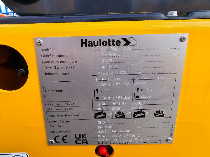 Nacelle ciseaux HAULOTTE compact 10 n ae  occasion_3