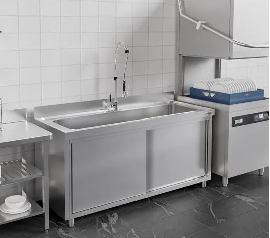 Plonge batterie 180x60cm sur meuble 1 cuve_3