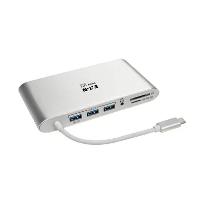 Tripp Lite U442-DOCK1 station d'accueil Avec fil USB 3.2 Gen 1 (3.1 Gen 1) Type-C Argent_3