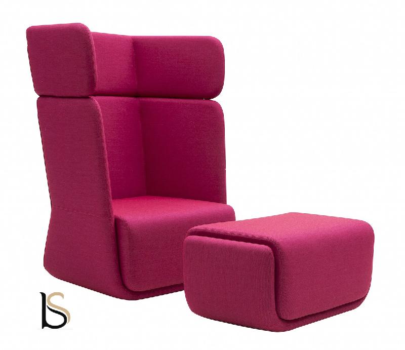 Fauteuil Softline Basket- 1 place - Feld rose 629, Haut_3