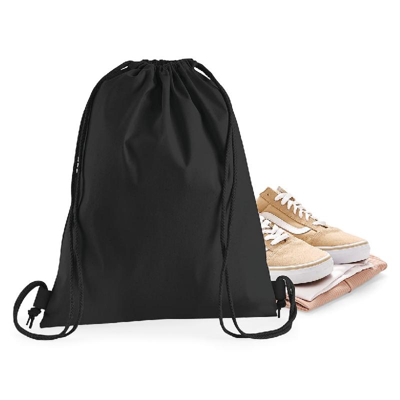 Sac de gym en coton premium - Réf: W210 - Westford Mill - 200 g/m² - Taille unique - Couleur Black ou French Navy_3
