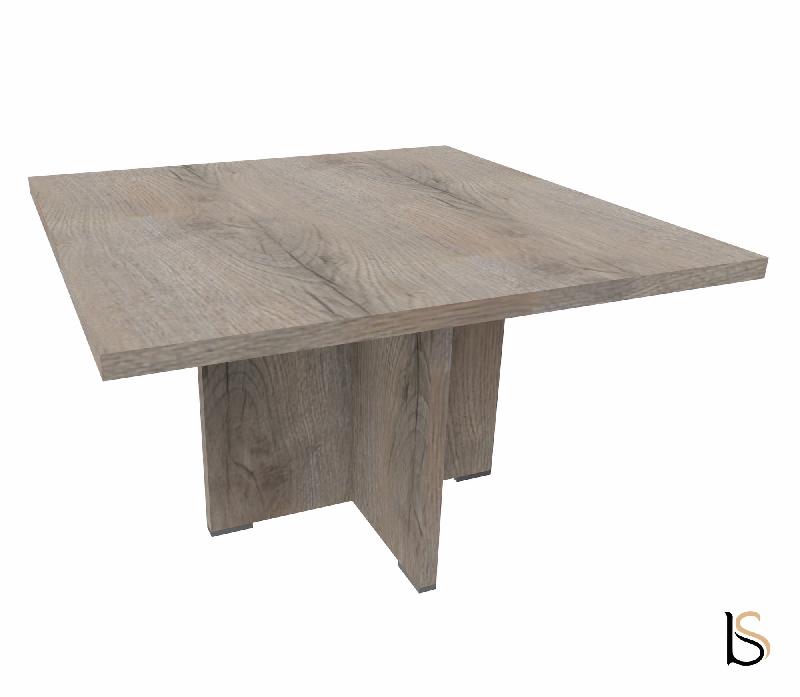 Table de réunion carrée TAK- Mobel Linea - Chêne grisé_3
