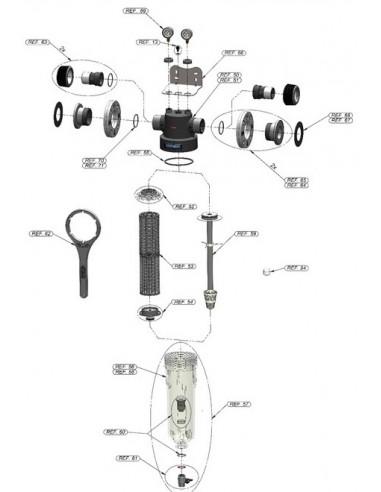Filtre sédiment industriel 100 microns 2