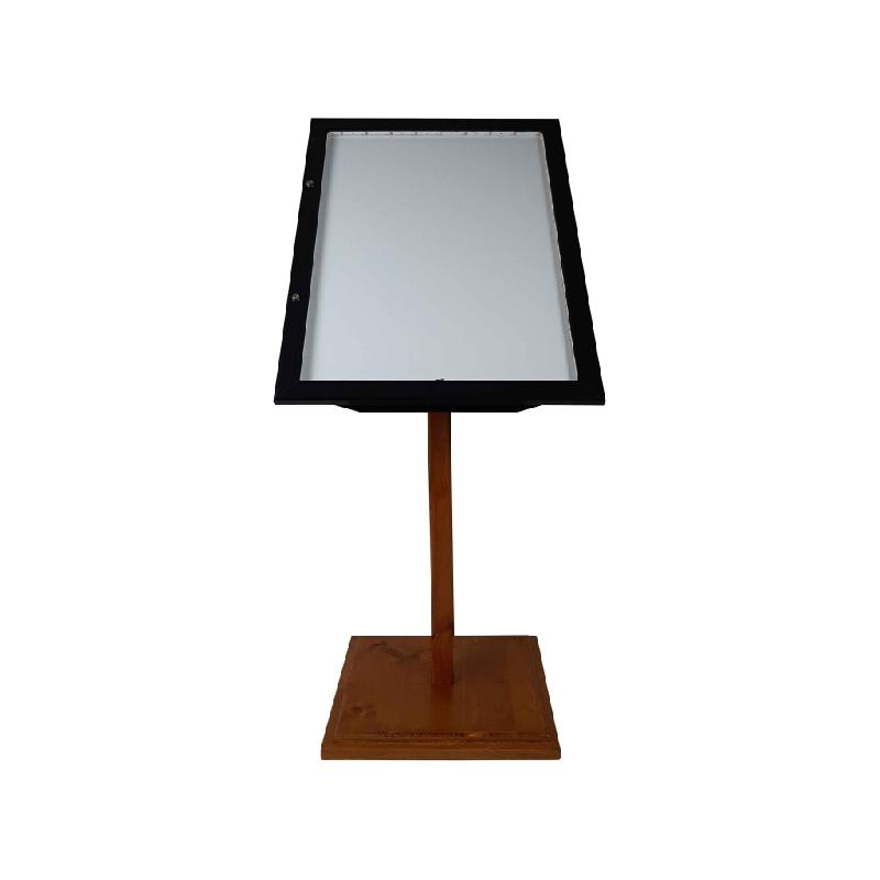 Porte menu extérieur bois métal - 6 x A4 ou 4 x A4 - LSTF64LED_3