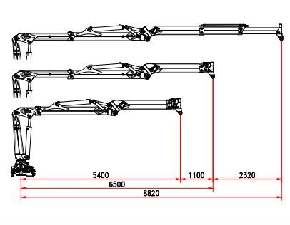 R 110 S3L grue auxiliaire - Bob Spa - capacité de levage 110 kNm - extensions télescopiques hydrauliques_3