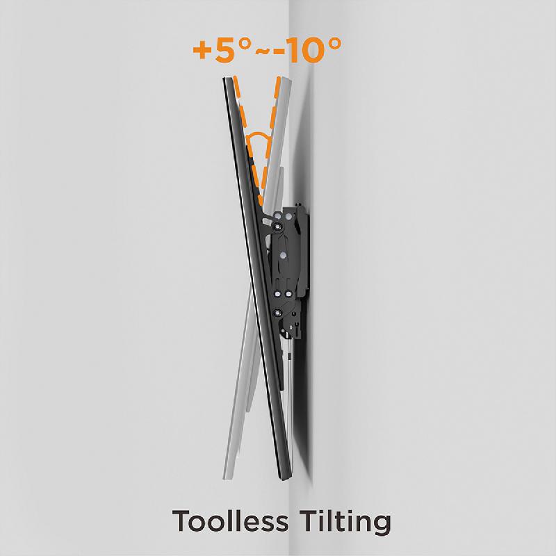 VALUE Support mural TV, distance murale de 47 mm, inclinable,_3