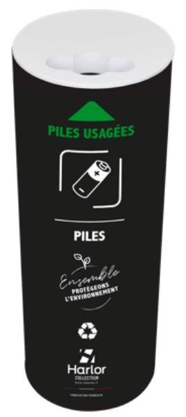 Collecteur de piles 5,5 litres - Polycarbonate incolore et résistant - Fabriqué en France_3