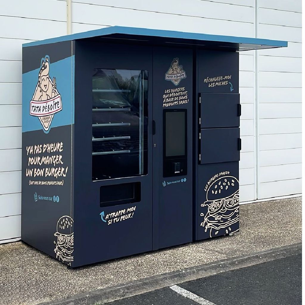 Distributeur automatique extérieur avec module de chauffe pour restaurant_3