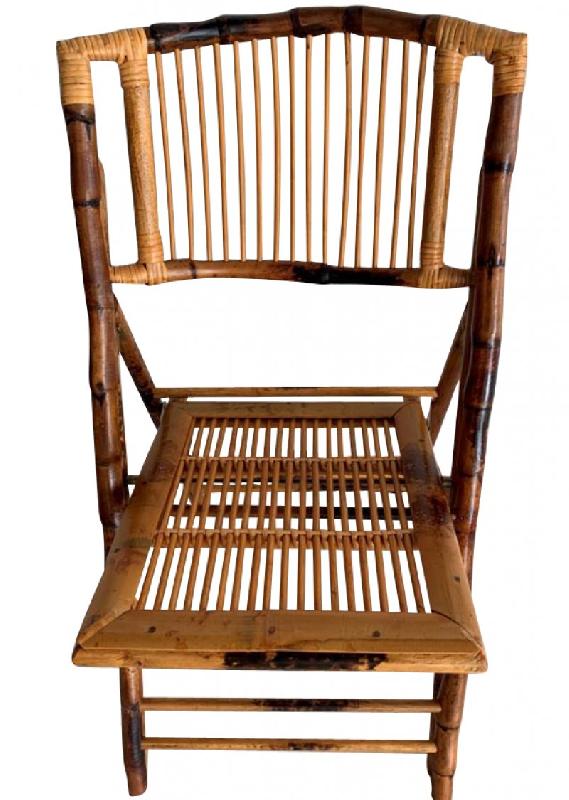 Lot de 8 Chaises pliantes BAMBOU + Coussins Offerts_3