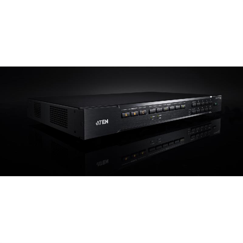 ATEN VP2730 7 x 3 Commutateur matriciel transparent de présentation avec ajusteur, diffusion, mélangeur audio et HDBaseT_3