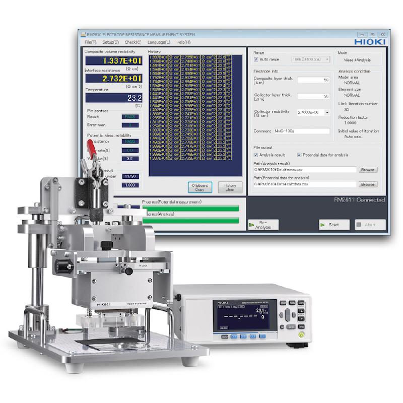 HI-RM2610 - Système de mesure et d'analyse des résistances des électrodes pour batteries Lithium-ion - HIOKI_3