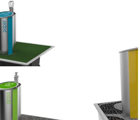 Conteneur de déchets enterrés  en plastique plus léger - EVOS_3