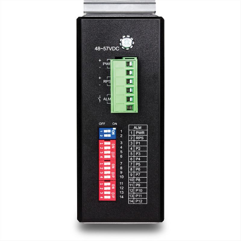 TRENDnet TI-PG1284i Switch Rail DIN géré PoE+ Gigabit industriel à 12 ports_3