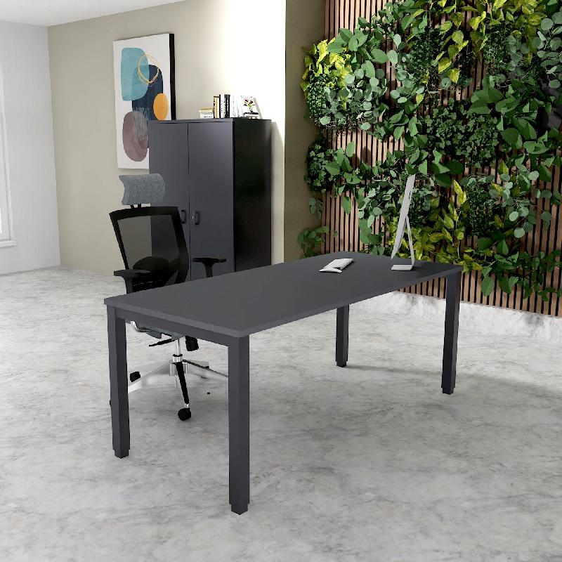 Bureau Professionnel Tempo Mobel Linea. - 140, Anthracite, Anthracite, Non_0