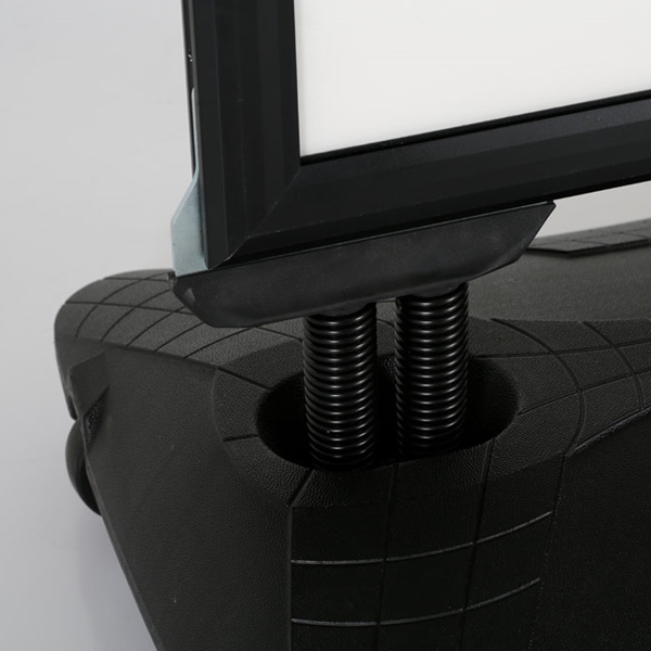 Panneau B2 (70x50 cm) à ressorts - Base lestable noire - Réf : 215327NR - Chevalet de rue Black-Line®_3