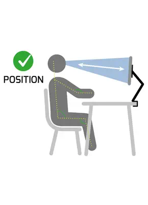 Port Designs 901104 support d'écran plat pour bureau 81,3 cm (32