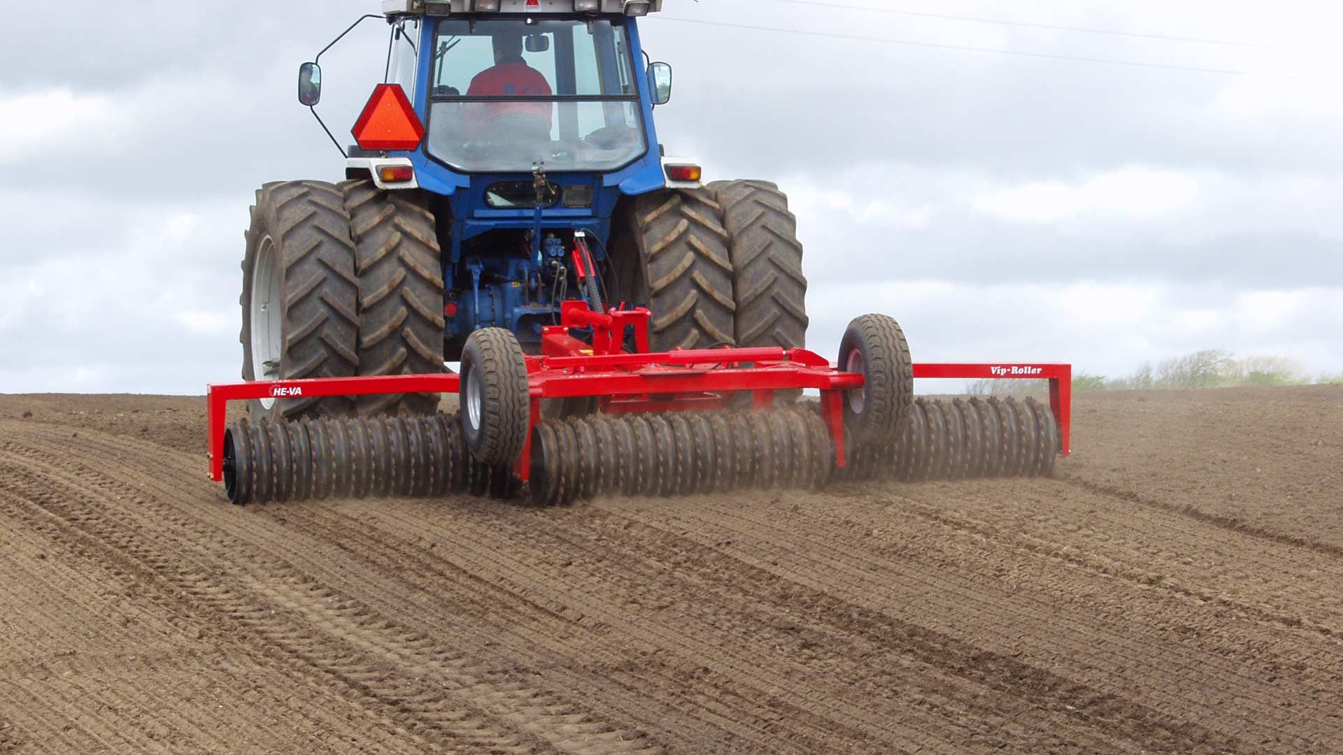 Rouleau agricole avec axes en acier spécial pour une haute résistance
