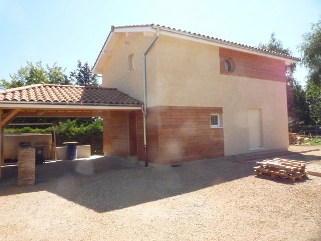 Maison à ossature en bois Christina - à étage - toit double pente_4