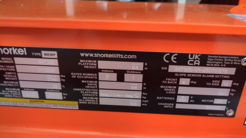 Nacelle ciseaux SNORKEL s4732e occasion_3