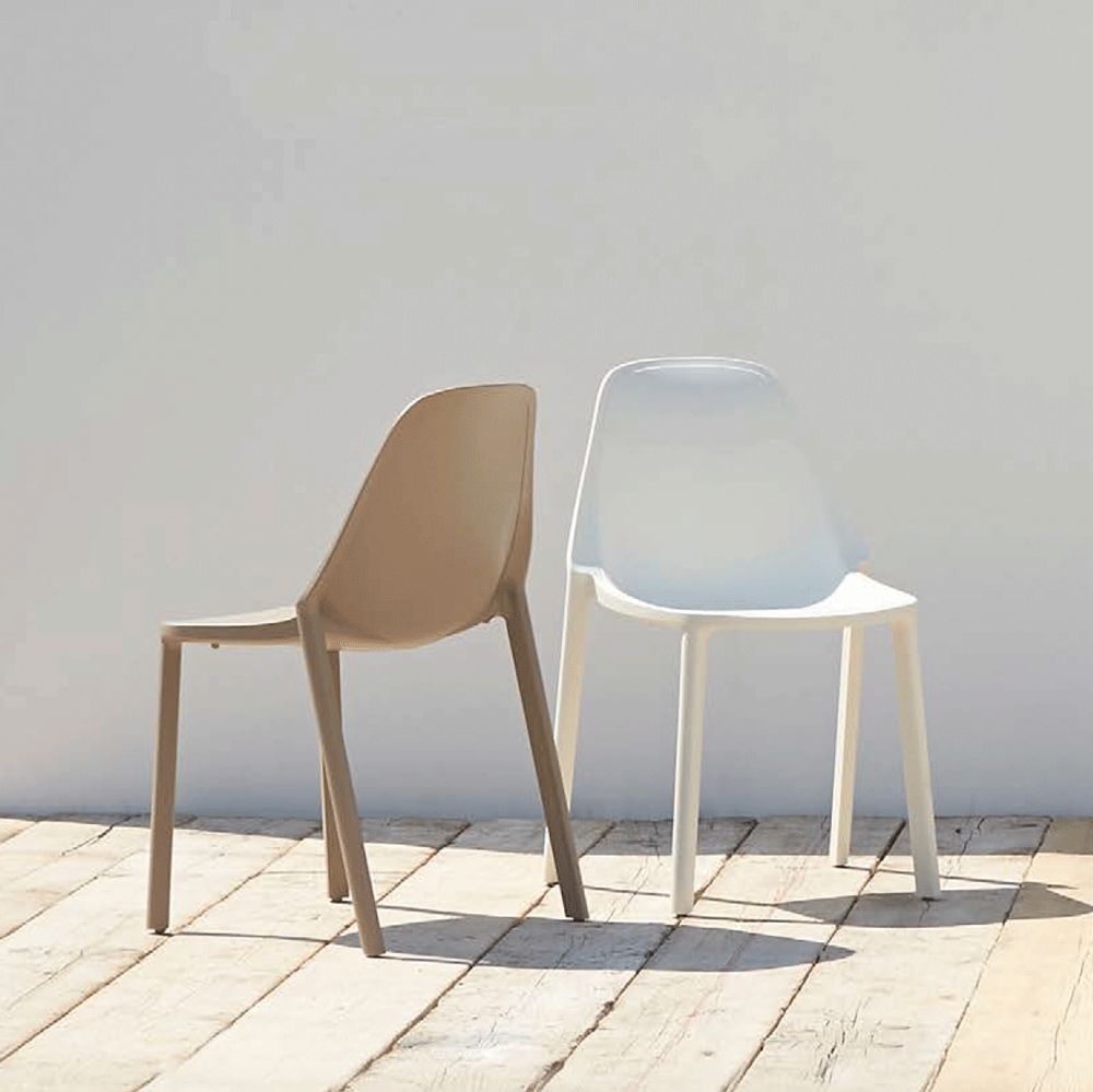 Tabouret haut - modèle Piu - fabrication italienne en technopolymère recyclé - usage intérieur/extérieur - empilable_3