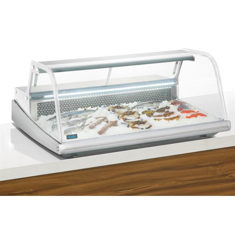 Vitrine réfrigérée de comptoir à poisson Série G 255L | Polar - GE961_3