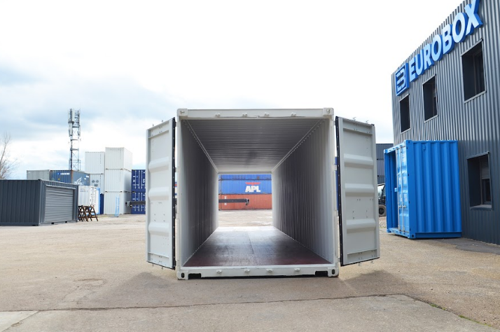 Container maritime 40 pieds - Double portes, acier Corten - 68 m³_3