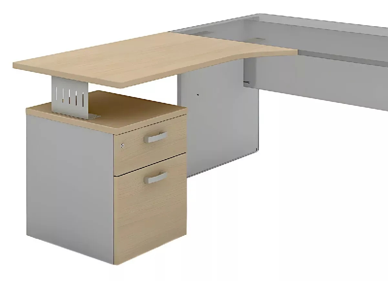 Bureau individuel avec retour sur caisson porteur So Ferrol_3