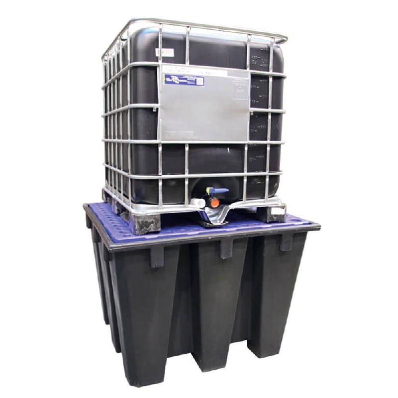 Bac de rétention PE ECO 1100 litres + Caillebotis - Caillebotis acier galvanisé_3